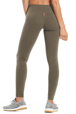 Hard Tail Forever - Flat Waist Ankle Legging (W-452, Olive) alt view 1