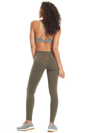 Hard Tail Forever - Flat Waist Ankle Legging (W-452, Olive) alt view 2