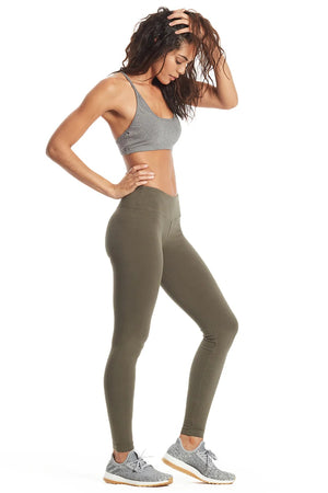 Hard Tail Forever - Flat Waist Ankle Legging (W-452, Olive) alt view 3