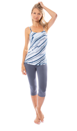 Hard Tail Forever - Long Spaghetti Tank W/Bra (586, Tie-Dye DSW3) alt view 6