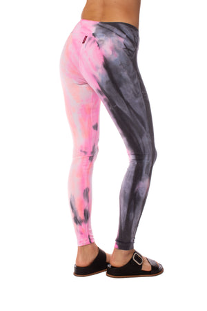 Hard Tail Forever - Flat Waist Ankle Legging (W-452, Dreamsicle Tie-Dye) alt view 2