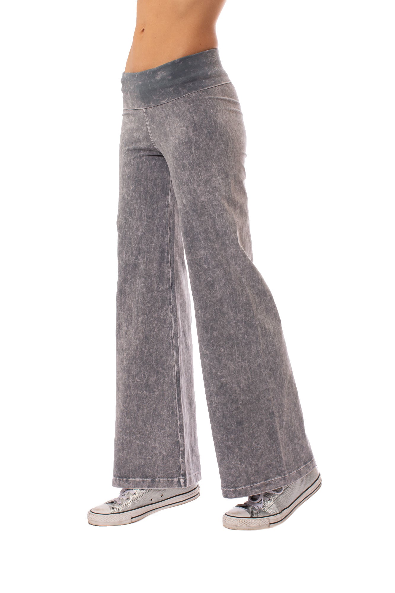 Hard Tail Forever - Wide Leg Roll Down Pants (W-326, Mineral Wash MW11)