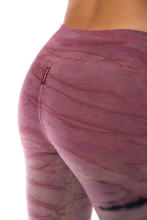 Hard Tail Forever - Flat Waist Capri (W-374, Sunset Rose Ombre Tie-Dye) alt view 2