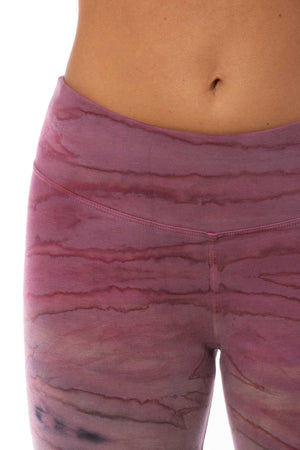 Hard Tail Forever - Flat Waist Capri (W-374, Sunset Rose Ombre Tie-Dye) alt view 3