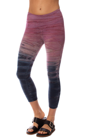 Hard Tail Forever - Flat Waist Capri (W-374, Sunset Rose Ombre Tie-Dye) alt view 4