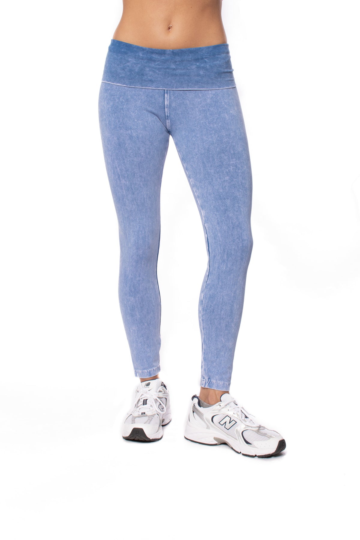 Hard Tail Forever - Contour Roll Down Ankle (W-338, Light Blue Mineral Wash MW7) alt view 5