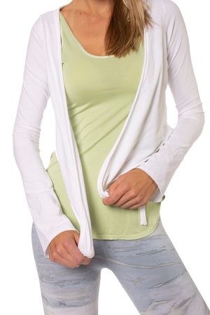 Hard Tail Forever - Crop Bell Sleeve (SL-12, White) alt view 5