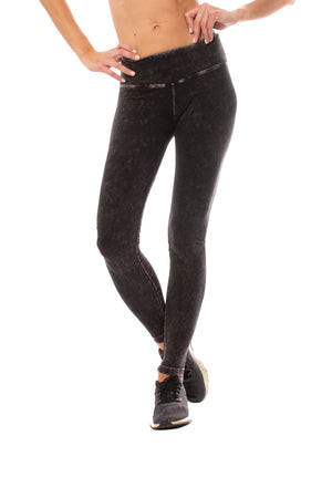 Hard Tail Forever - Flat Waist Ankle Legging (W-452, Mineral Wash MW6)