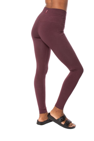 High Rise Ankle Legging (Style W-566, Plum) by Hard Tail Forever