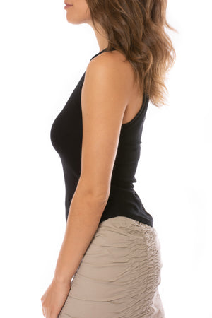 LA Made - Aida Racer Tank (S21047, Black) alt view 3