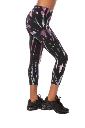 Hard Tail Forever - Flat Waist Capri (W-374, Tie-Dye EDS5) alt view 1
