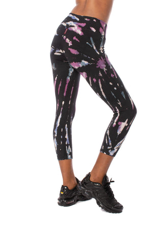 Hard Tail Forever - Flat Waist Capri (W-374, Tie-Dye EDS5) alt view 2