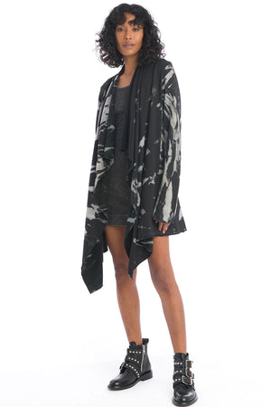Hard Tail Forever - Baby Ribbed Skinny Mini Dress (T-150, Black Mineral Wash MW6) alt view 4