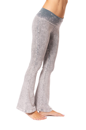 Hard Tail Forever - Contour Roll Down Boho Bell Bottom Flare Pant (W-598, Tie-Dye MW11) alt view 1