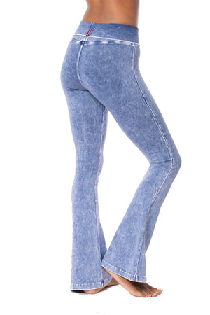 Hard Tail Forever - Contour Roll Down Boho Bell Bottom Flare (W-598, Mineral Wash MW7) alt view 1