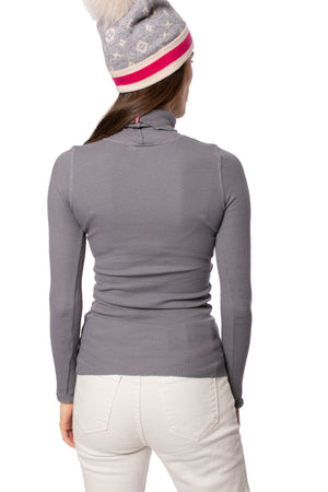 Hard Tail Forever - Fitted Thermal Long Sleeve Turtleneck (TH-35, Bullet) alt view 2