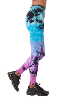 Hard Tail Forever - Flat Waist Ankle Legging (W-452, Wham Tie-Dye) alt view 1