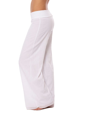 Double Layered Voile Pant (Style VL-29, White) by Hard Tail Forever
