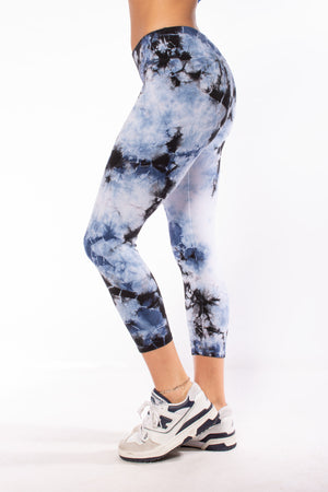 Hard Tail Forever - Flat Waist Capri (W-374, Tie-Dye LIC1) alt view 1