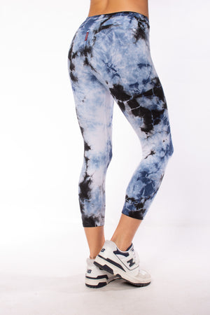 Hard Tail Forever - Flat Waist Capri (W-374, Tie-Dye LIC1) alt view 2