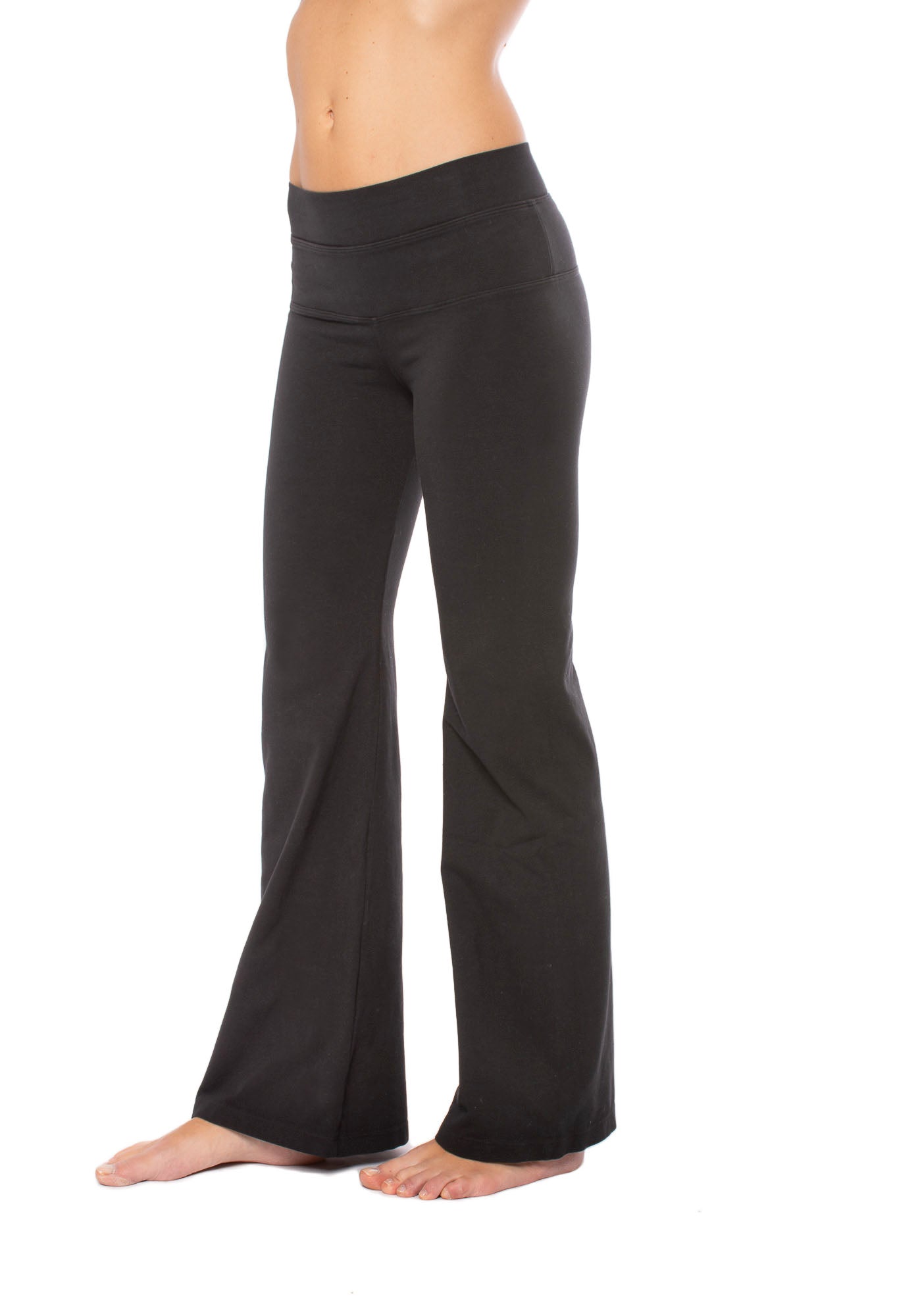 Hard Tail Forever - Hi Rise Flat Waist Flare (W-919, Black)