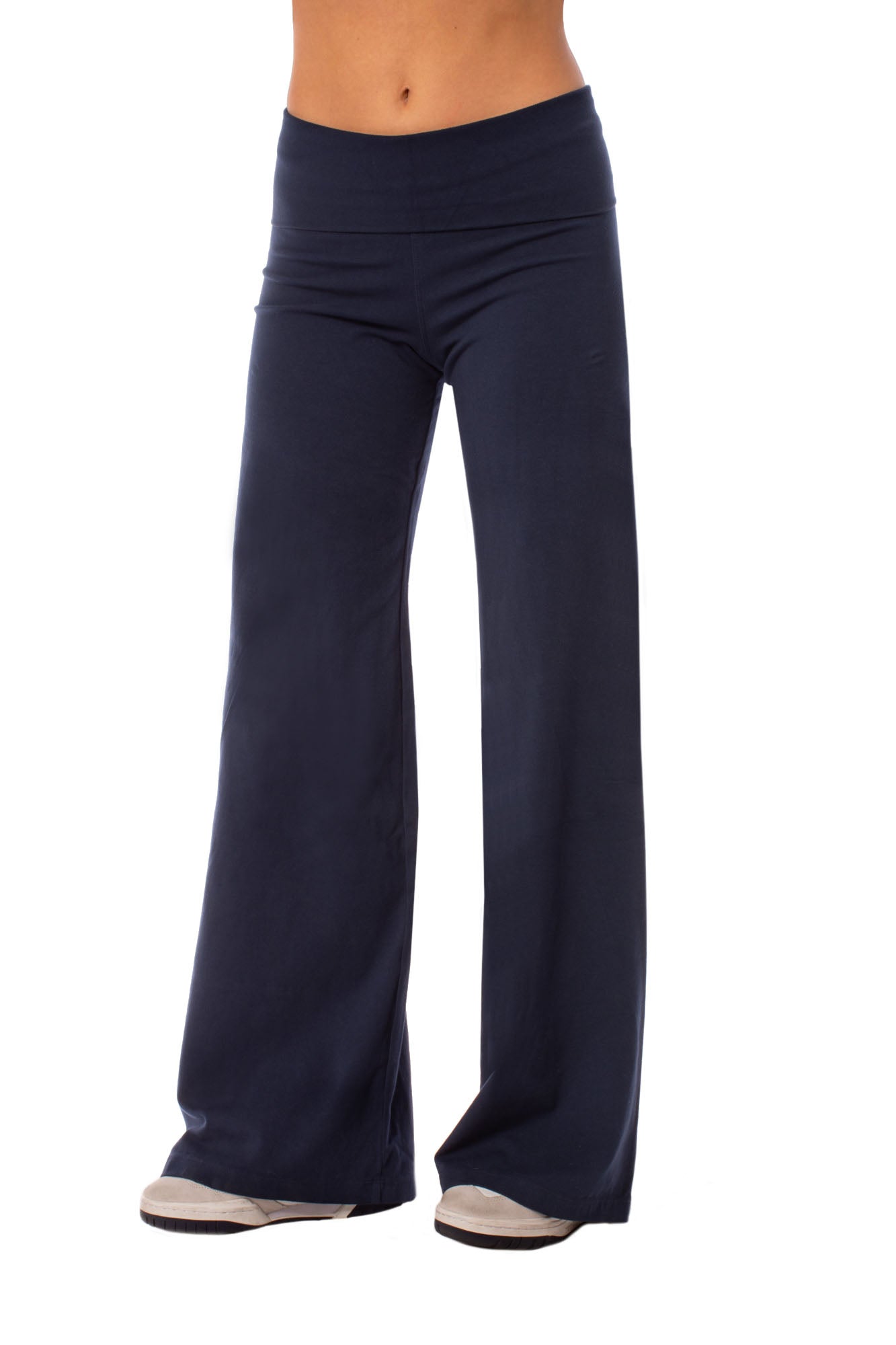 Wide Leg Roll Down Pants (Style W-326, Navy) by Hard Tail Forever - Londo  Lifestyle