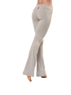 Roll Down Boot Leg Pants (Style 330, Heather Gray) by Hard Tail Forever