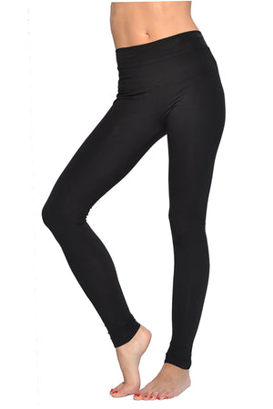 High Rise Ankle Legging (Style W-566, Black) by Hard Tail Forever