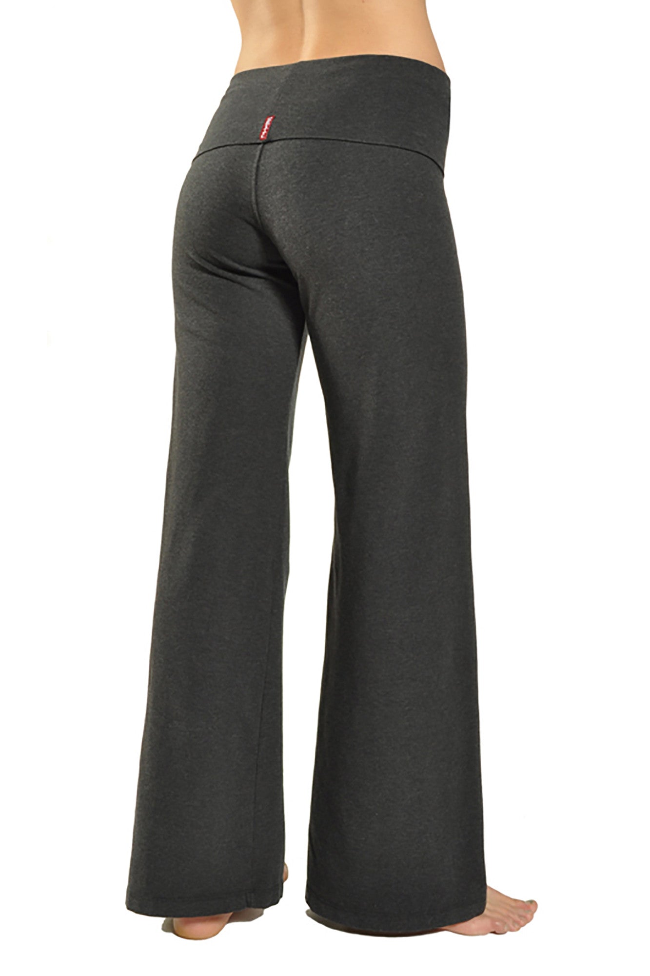Wide Leg Roll Down Pants (Style W-326, Dark Charcoal) by Hard Tail For -  Londo Lifestyle